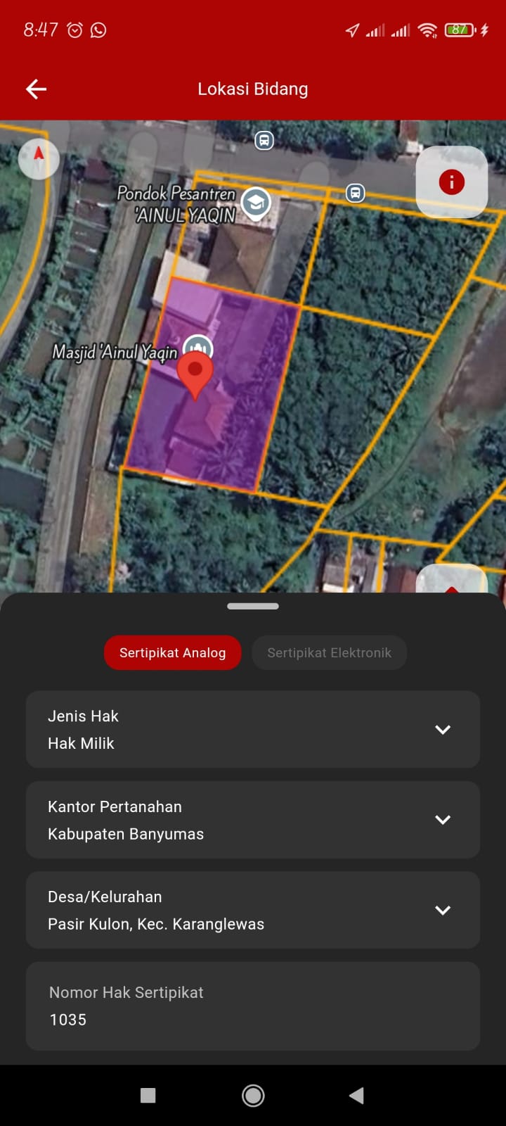 Tanah dan Bangunan